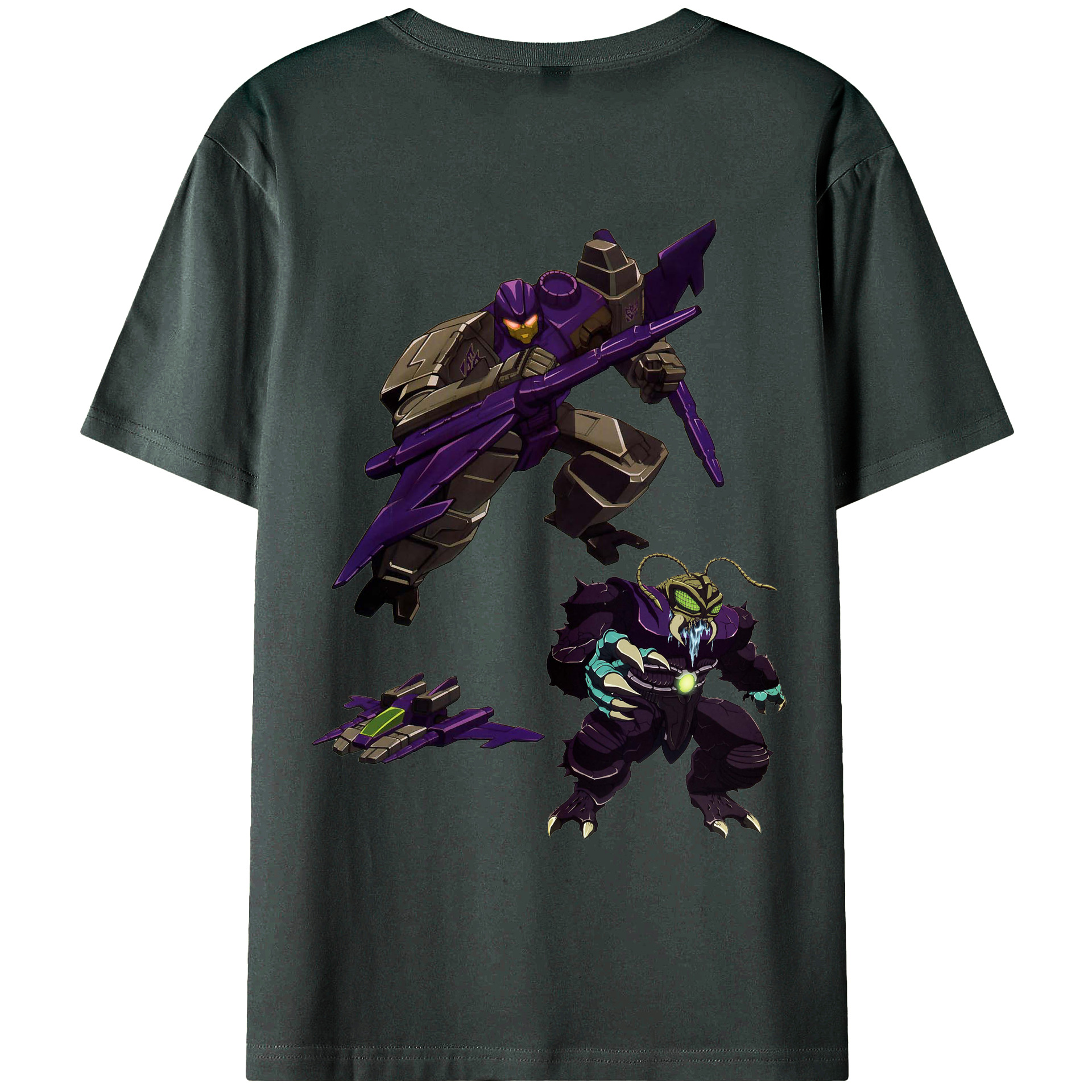 （画像用）  綿100％ メンズ半袖Tシャツ（バックプリント） 通気性